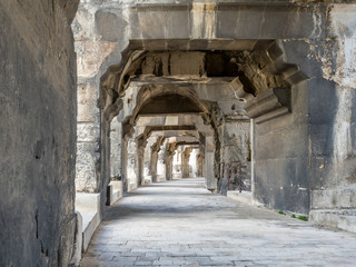 Inside of Arena of Nimes, France