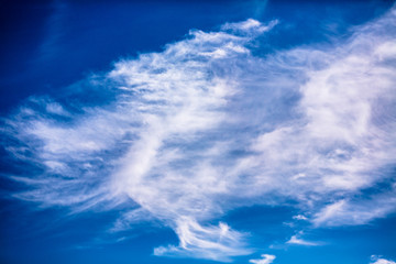 beautiful clouds against the blue sky