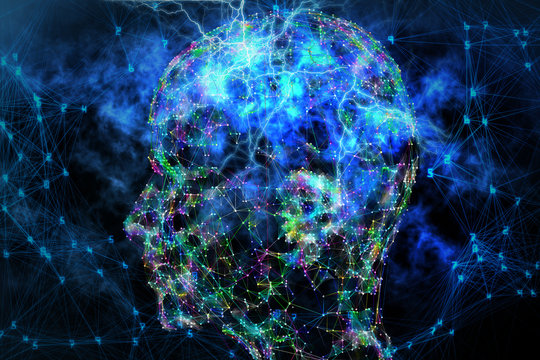 Artificial intelligence and science concept