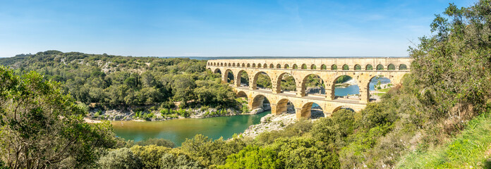 Pont du Gard in Nmes, Frankrijk