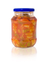 jar of preserved sweet pepper