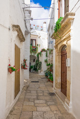 Cisternino (Italy) - The historic center of the small and pretty white town of the province of Brindisi, Apulia region, southern Italy