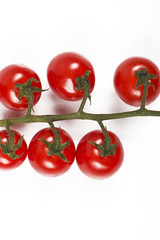 Tomatoes on white background. Isolated. Food