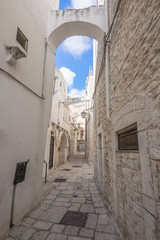 Cisternino (Italy) - The historic center of the small and pretty white town of the province of Brindisi, Apulia region, southern Italy
