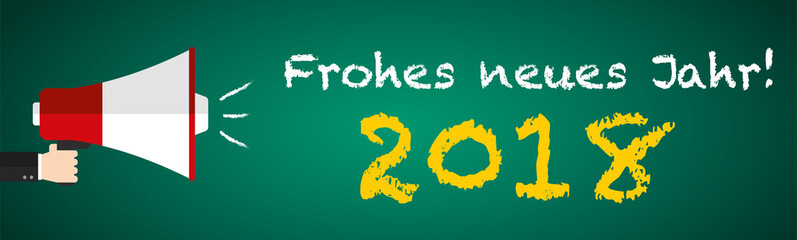 Frohes neues Jahr - Tafel Megafon