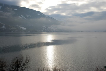 Zeller_See lake. Zell am See, Austria