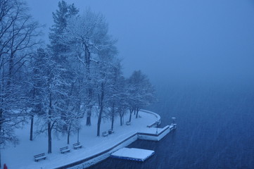 Zeller_See lake. Zell am See, Austria