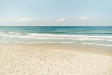 Fototapeta na wymiar View on the Tel-Aviv beach and sea