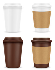 paper cup for coffee stock vector illustration