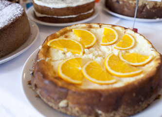 homemade cake selection