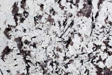 Fotobehang Close up of black and white granite texture. © Dmytro Synelnychenko
