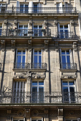 Immeuble haussmannien à Paris, France