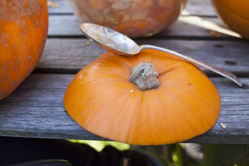 Pumpkin carving with friends