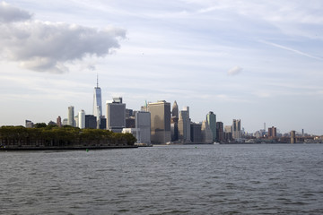 Fototapeta premium Manhattan scene, New York, United States