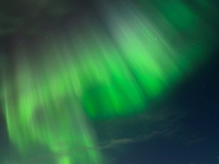 Night clouds in the sky and the Aurora.