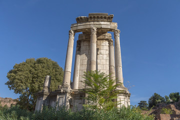 Ancient roman ruins at Roman Forum