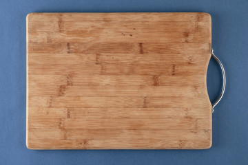 kitchen cutting board  on a blue