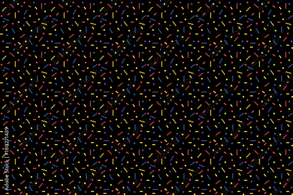 Poster abstract white background with zigzags. vector seamless pattern with geometric figures. hipster fill
