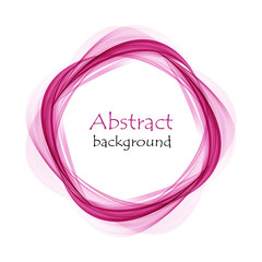 Abstract background with pink waves
