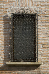 Wrought iron window