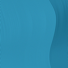 Blue background of lines and waves. Minimal Vector covers design. Colorful halftone gradient. Poster and postcard template.