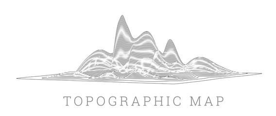 Topographical map of the locality, illustration