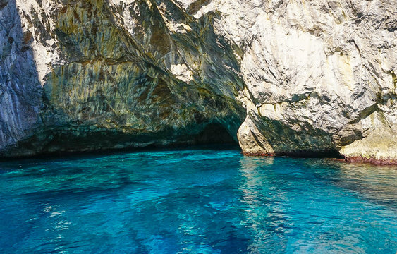 Grotta Verde (Green Grotto) on Capri, Italy