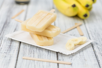 Homemade Banana Popsicles