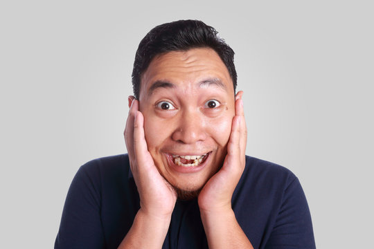 Funny Asian Man Smiling