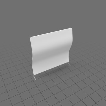 White display banner