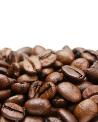 сoffee beans isolated on white background