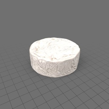 Wheel of brie cheese