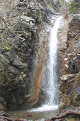 Fototapeta premium Millomeri waterfall near Platres in the Troodos. Cyprus.