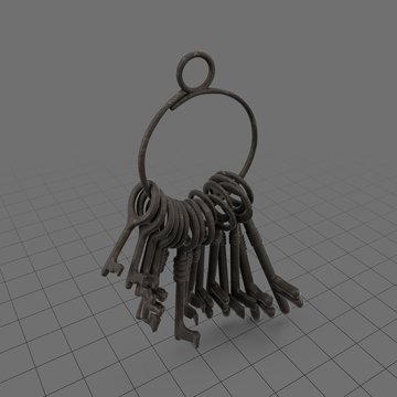 Hanging skeleton keys