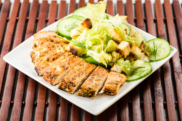 Chicken breast salad,