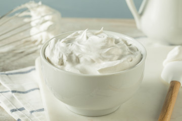 Obraz na płótnie Canvas Sweet Homemade Vanilla Whipped Cream