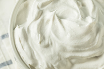 Sweet Homemade Vanilla Whipped Cream - obrazy, fototapety, plakaty
