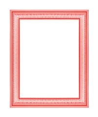 The red frame isolated on  white background