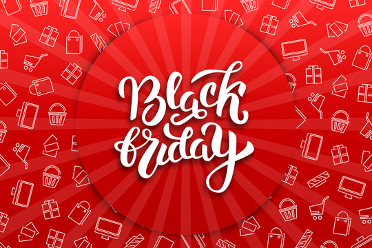 Vector realistic isolated promo banner for Black Friday for decoration and covering on the dark background. Concept of discount and sale.