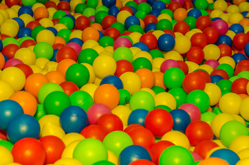 Fototapeta premium multi-colored balls on the playground