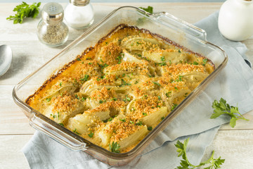 Homemade Cheesy Fennel Gratin