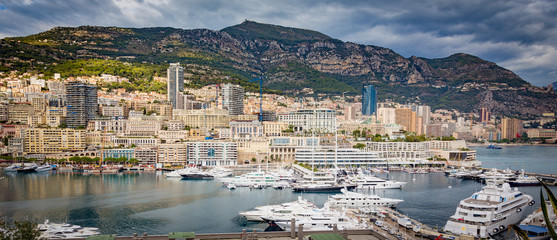 Fototapeta na wymiar Monaco Harbor
