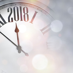 Naklejka na ściany i meble 2018 New Year background.