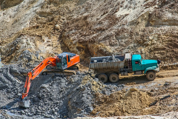 Clay quarry near the town of Pogohy