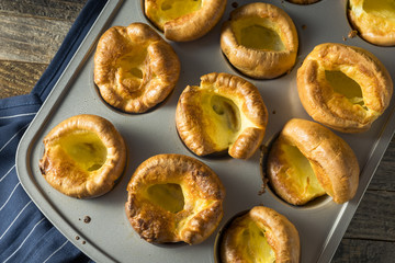 Warm Homemade British Yorkshire Puddings
