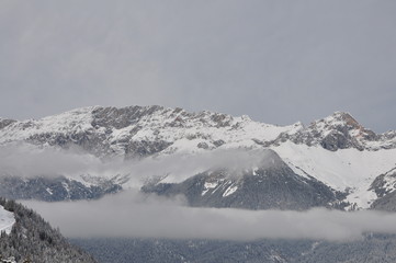 Obraz premium Winter mountains. Tyrol, Austria