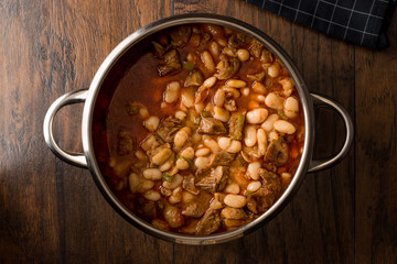 Turkish Baked Beans with Meat / Etli Kuru Fasulye.