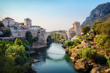 Fototapeta na wymiar Stari Most, Mostar, Bosnia and Herzegovina