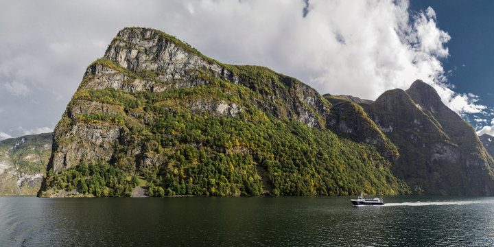 Fjord Cruise Near Bergen In Norway