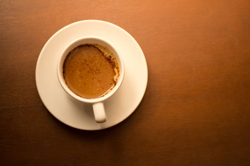 Brown Coffee in White Cup